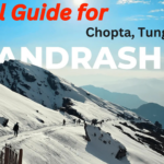 Chopta meadows with snow-capped Himalayan peaks in Uttarakhand