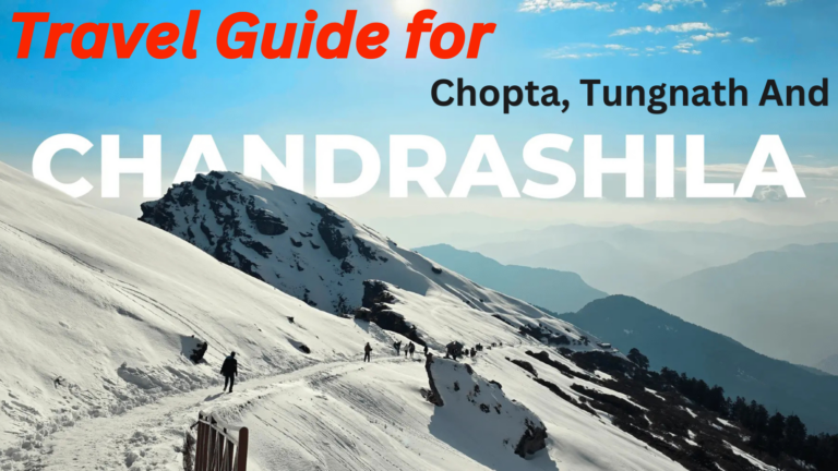Chopta meadows with snow-capped Himalayan peaks in Uttarakhand